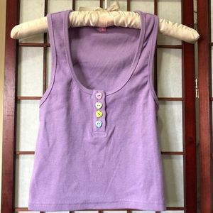 Sugar thrillz button crop top